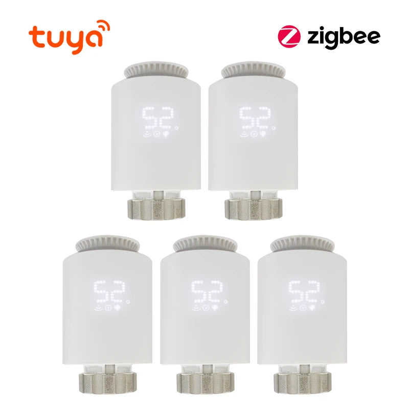Tuya Smart ZigBee 3.0 Thermostatic Radiator Valve – Temperature Controller for Alexa & Google Home