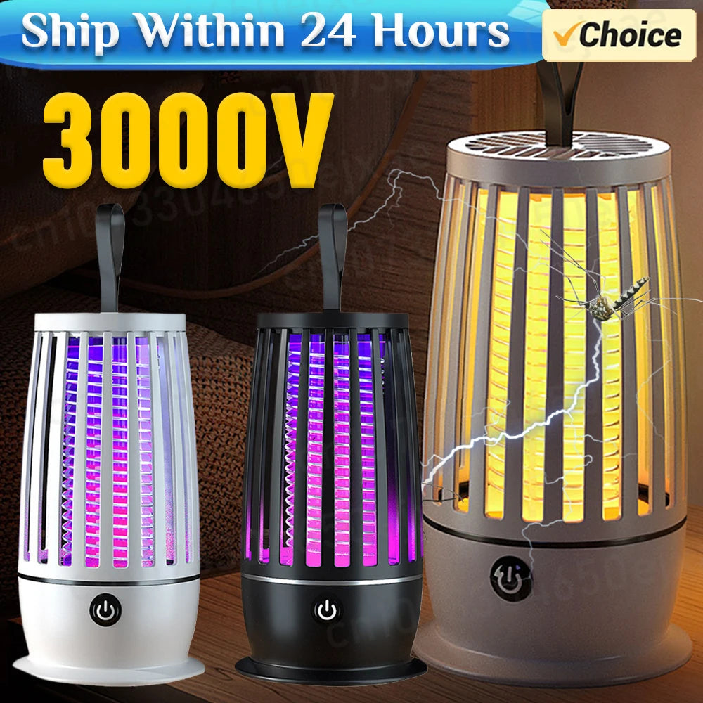 BuzzAway™ USB Rechargeable Electric Mosquito Swatter & Fly Trap with Night Light