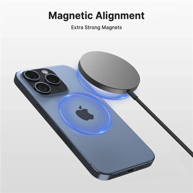 Magnetic Wireless Charger Pad – 100W Fast Charging Dock for iPhone (USB & Type-C Compatible)