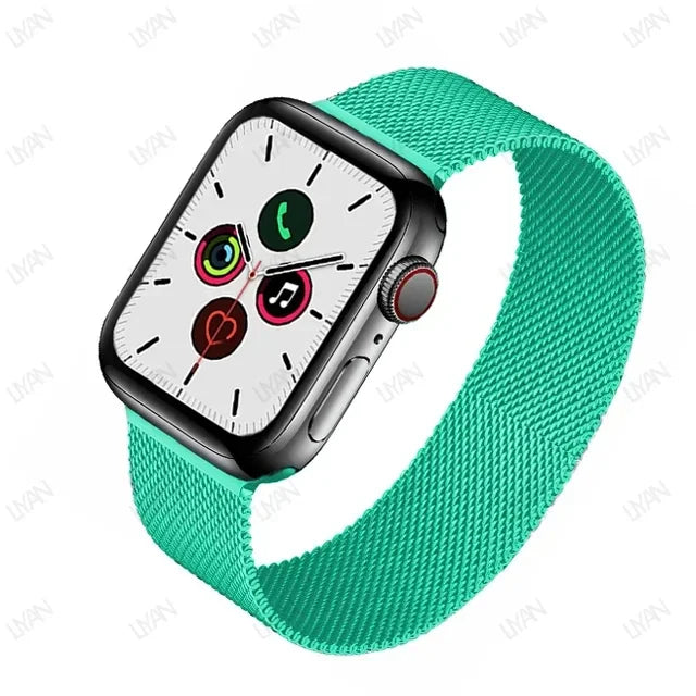 Milanese Loop for Apple Watch Band - Compatible with 38mm, 40mm, 41mm, 42mm, 44mm, 45mm, 49mm, Series 9, 8, 7, 6, SE, 5, 4, 3, Ultra 2 - Pride Bracelet
