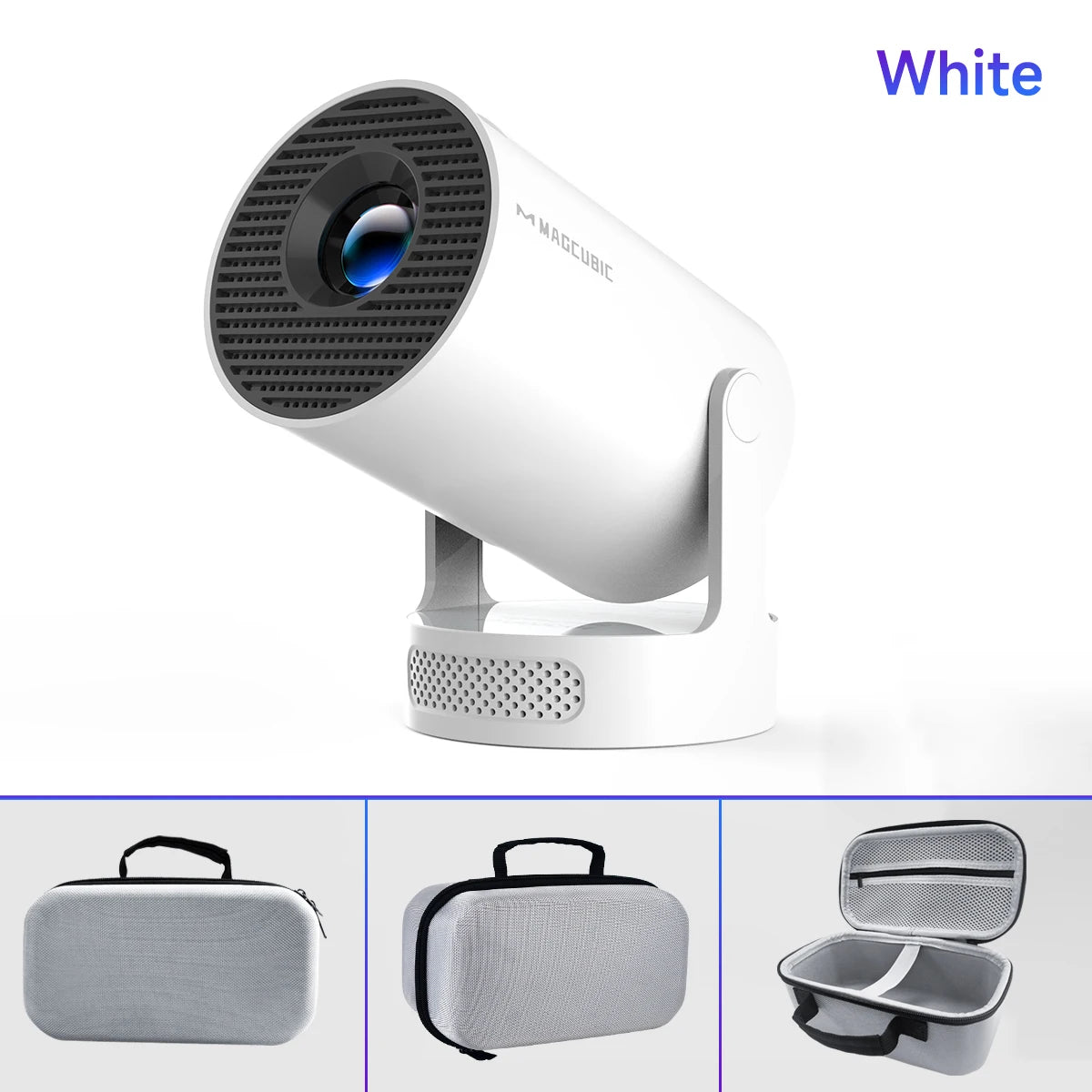 Magcubic HY300 Pro Smart Mini Projector – 4K Support, Android 11, Dual WiFi, 180° Rotation, Portable Home Cinema