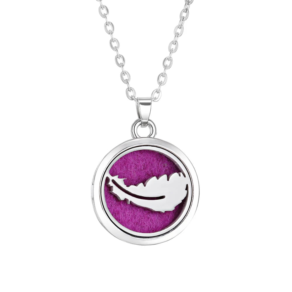 Tree of Life Aromatherapy Necklace - Essential Oil Diffuser Locket Pendant for Women - Aroma Jewelry Gift