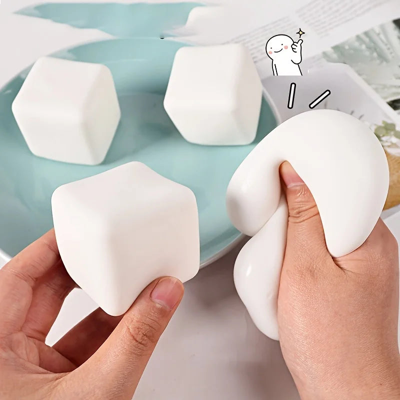 Squishy Tofu Stress Balls โ Sensory Fidget Toy for Anxiety & Stress Relief (Kids & Adults)