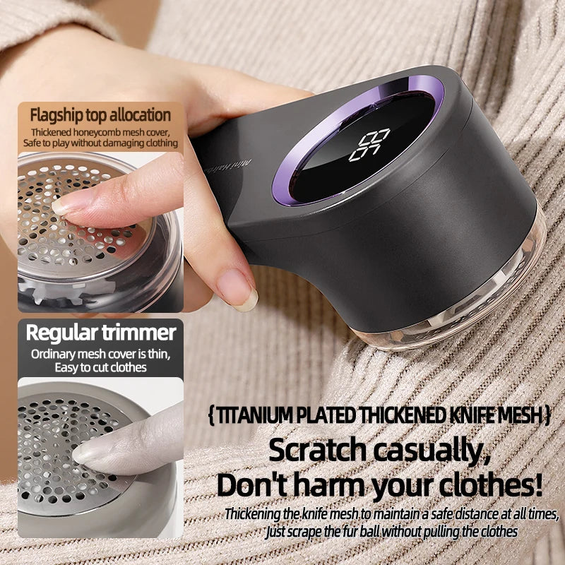 Rechargeable Lint Remover – Portable Fabric Shaver for Clothes, Sweaters & Furniture