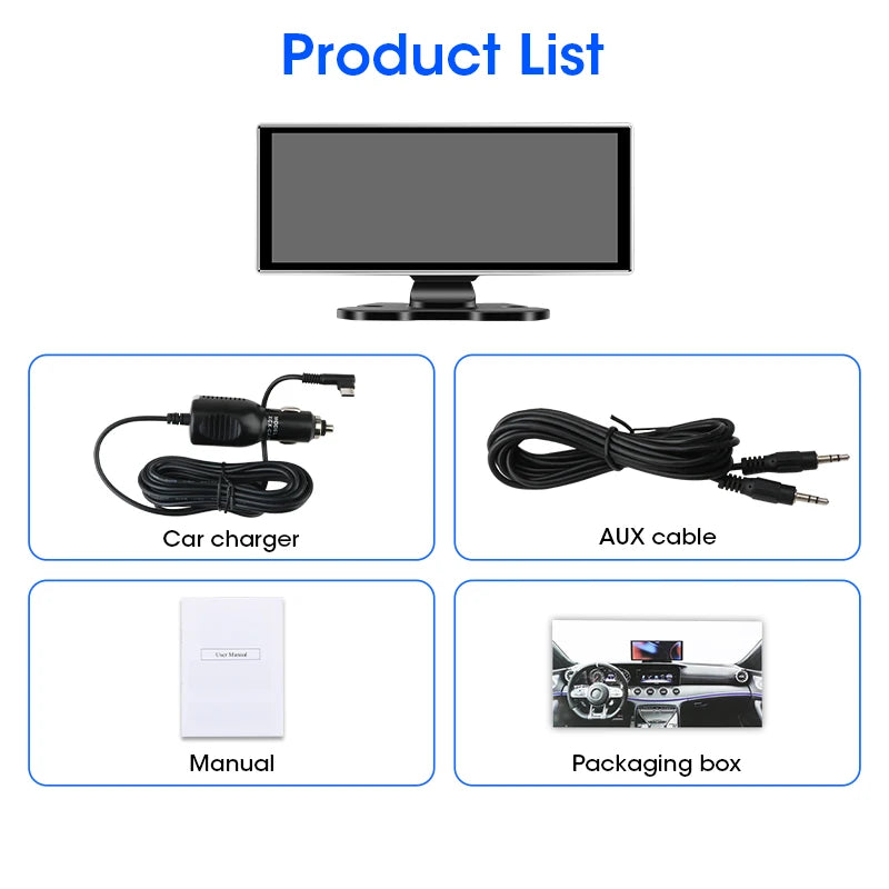 4K Smart Dash Cam with CarPlay & Android Auto | Dual Lens, GPS, WiFi & Navigation