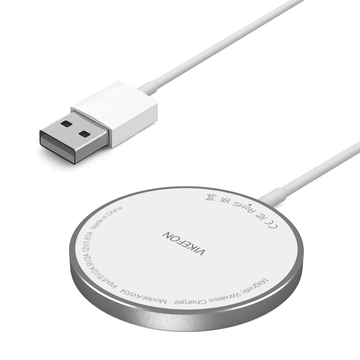 Magnetic Wireless Charger Pad – 100W Fast Charging Dock for iPhone (USB & Type-C Compatible)