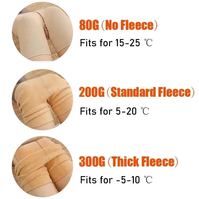 CozySkin™ Fleece-Lined Thermal Leggings – Winter Warm & Stylish