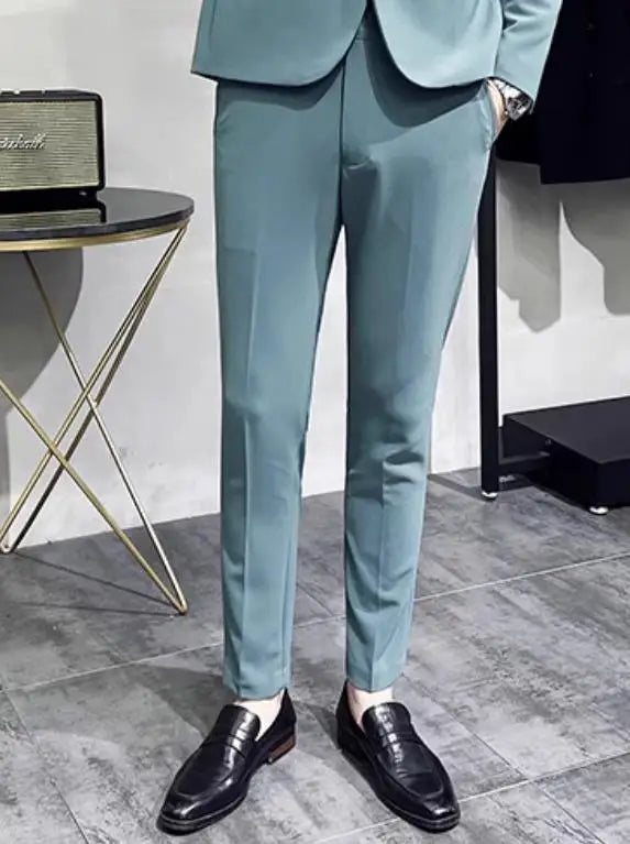Men's Slim Fit Formal Suit Pants – Business, Wedding & Office Wear