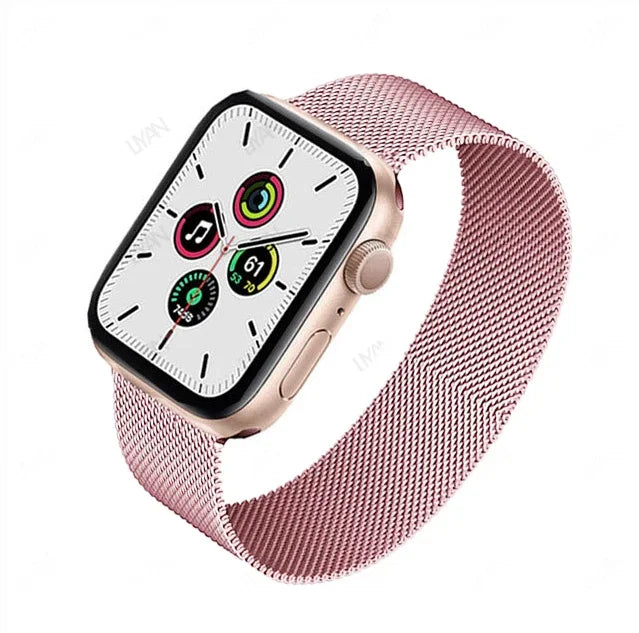 Milanese Loop for Apple Watch Band - Compatible with 38mm, 40mm, 41mm, 42mm, 44mm, 45mm, 49mm, Series 9, 8, 7, 6, SE, 5, 4, 3, Ultra 2 - Pride Bracelet