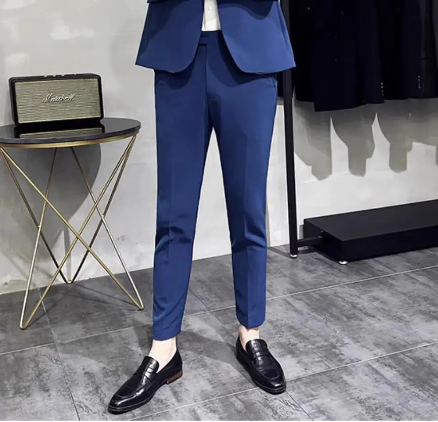 Men's Slim Fit Formal Suit Pants – Business, Wedding & Office Wear
