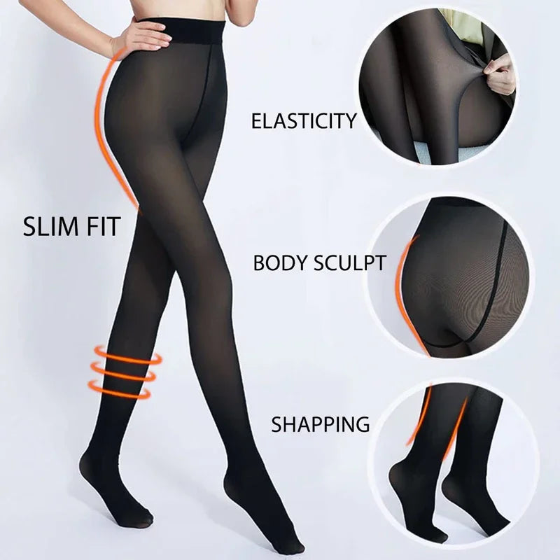 CozySkin™ Fleece-Lined Thermal Leggings – Winter Warm & Stylish