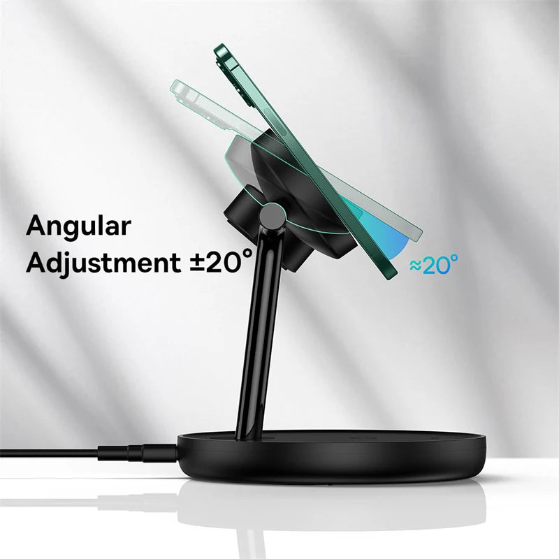 3-in-1 Magnetic Wireless Charging Station – Fast Charge for iPhone, AirPods & Apple Watch