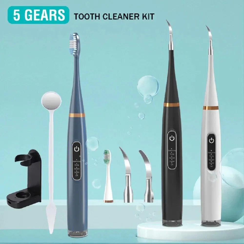 Sonic Electric Tooth Cleaner – Teeth Whitening & Tartar Remover Kit