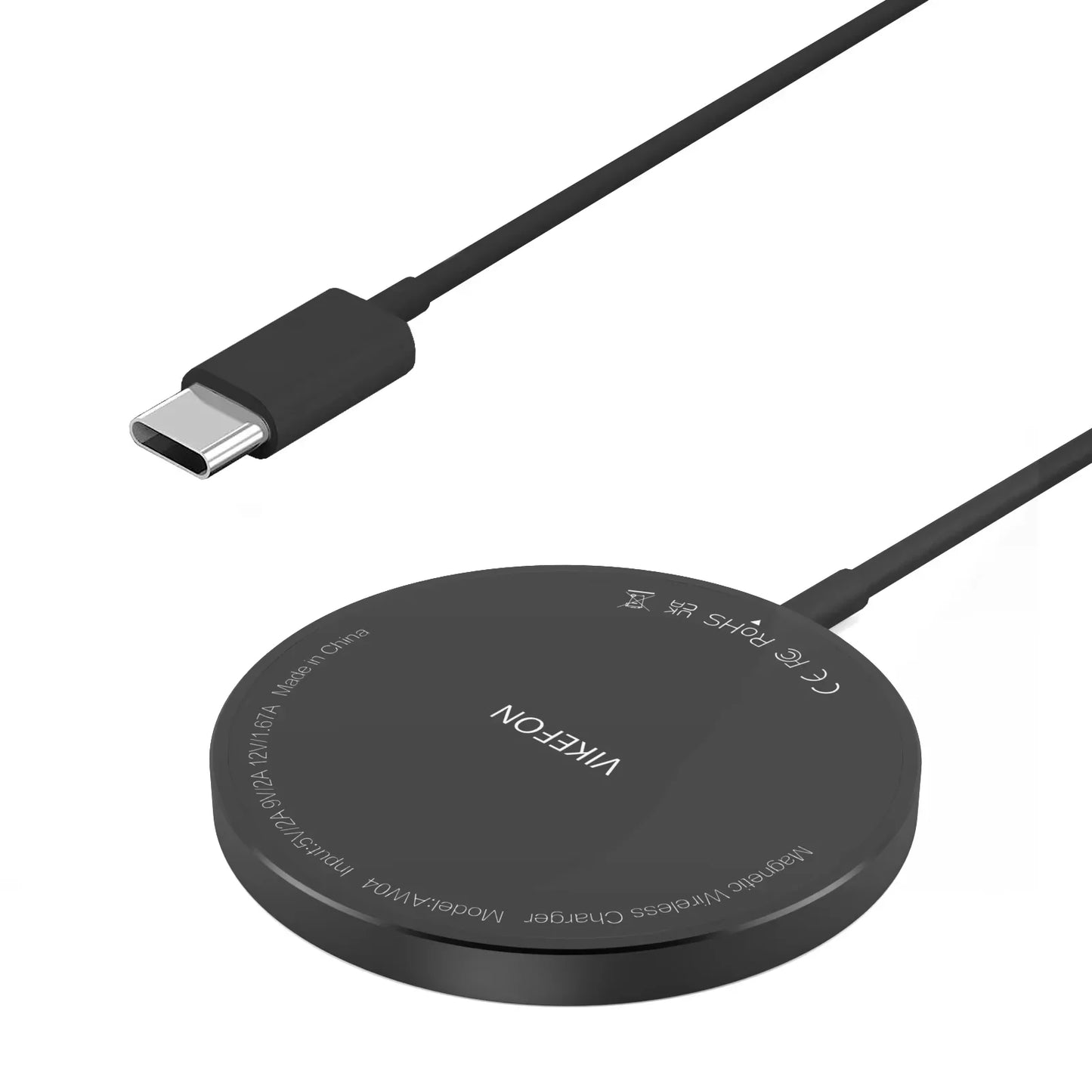 Magnetic Wireless Charger Pad – 100W Fast Charging Dock for iPhone (USB & Type-C Compatible)
