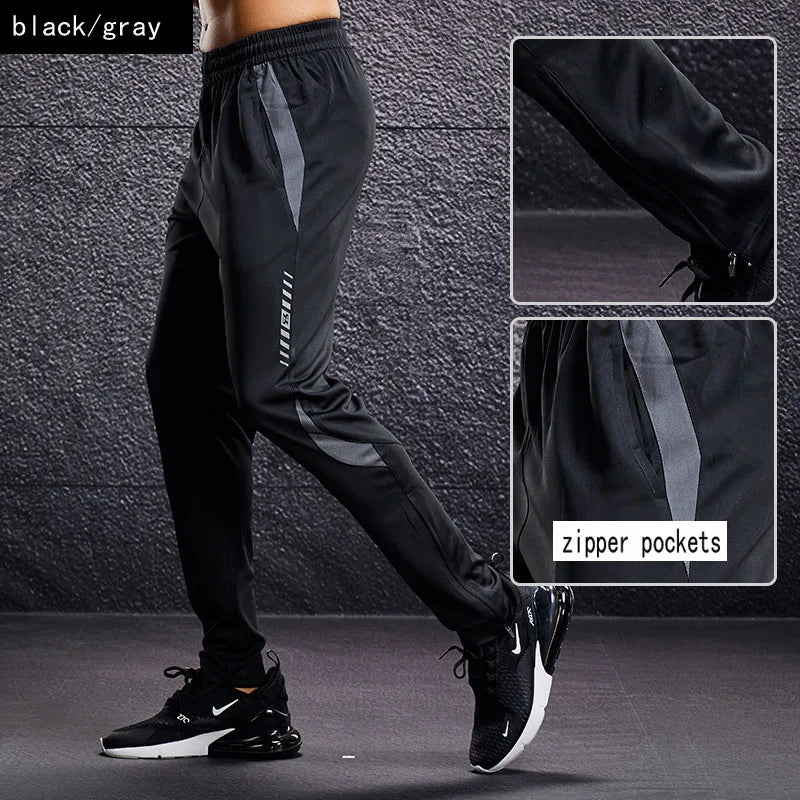 Men’s Performance Jogger Pants – Zipper Pockets, Lightweight, Athletic Fit