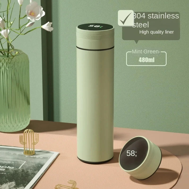 500ml Smart Thermos Bottle β Digital Temperature Display, 304 Stainless Steel, Long-Lasting Heat & Cold Retention
