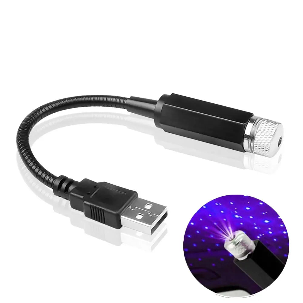 Mini LED Galaxy Projector β USB Star Night Light for Cars & Rooms