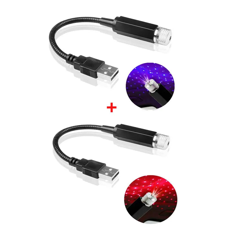 Mini LED Galaxy Projector β USB Star Night Light for Cars & Rooms