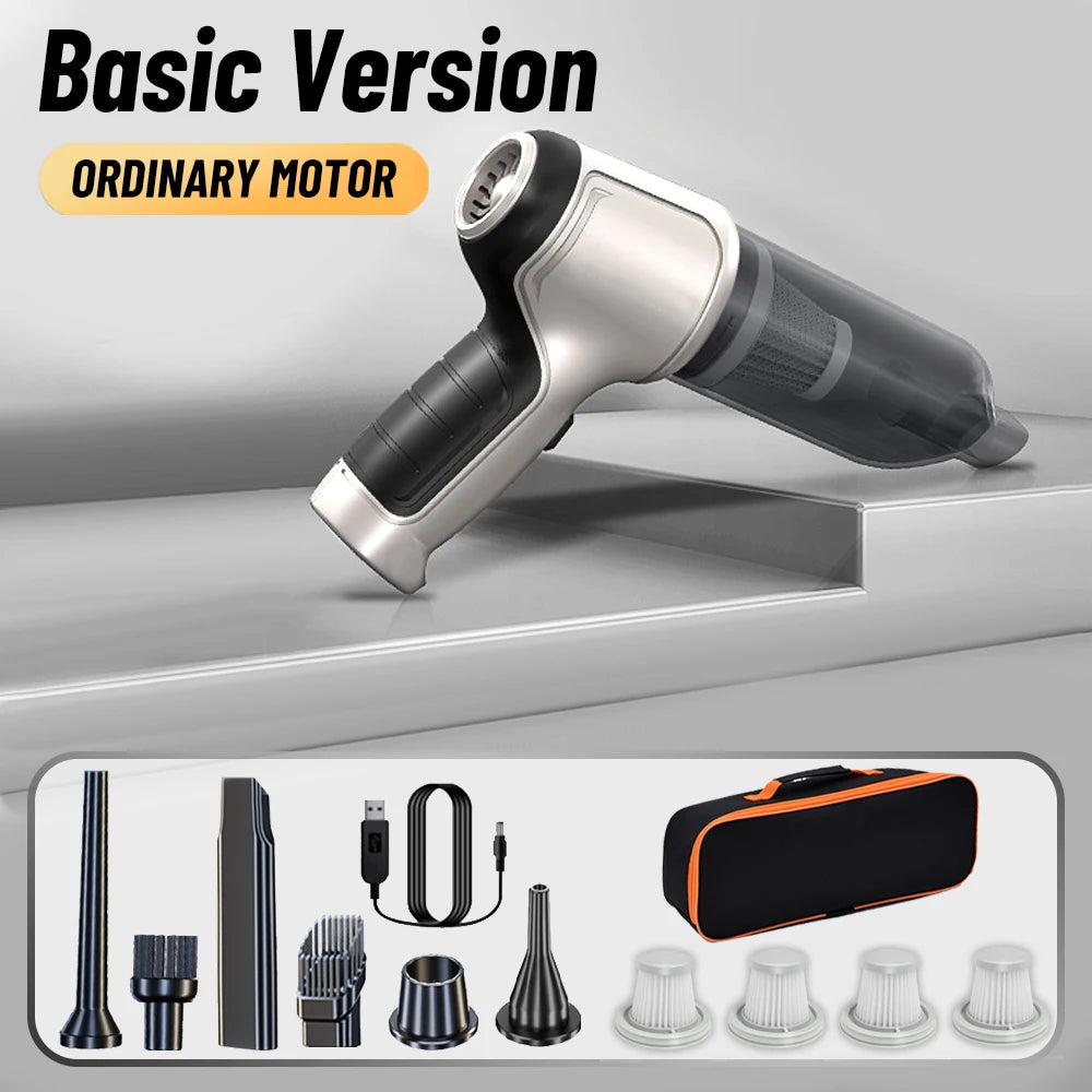 95000PA Portable Wireless Car Vacuum Cleaner – Strong Suction Handheld Vacuum & Blower for Car & Home