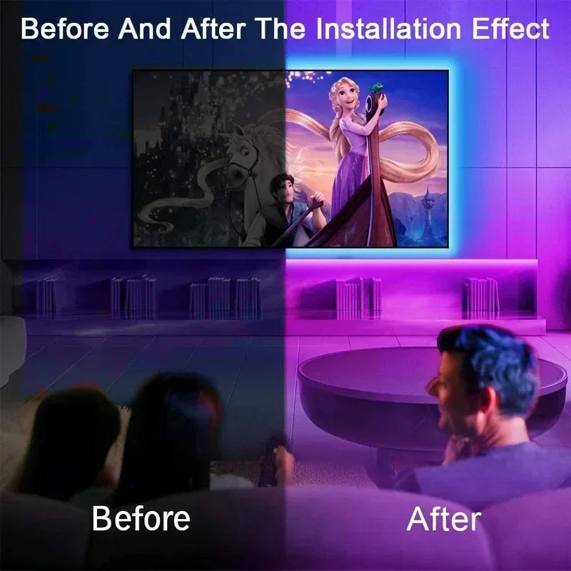 Smart RGB LED Strip Lights β App Controlled & USB Powered for Room, TV, & Decor Vibes
