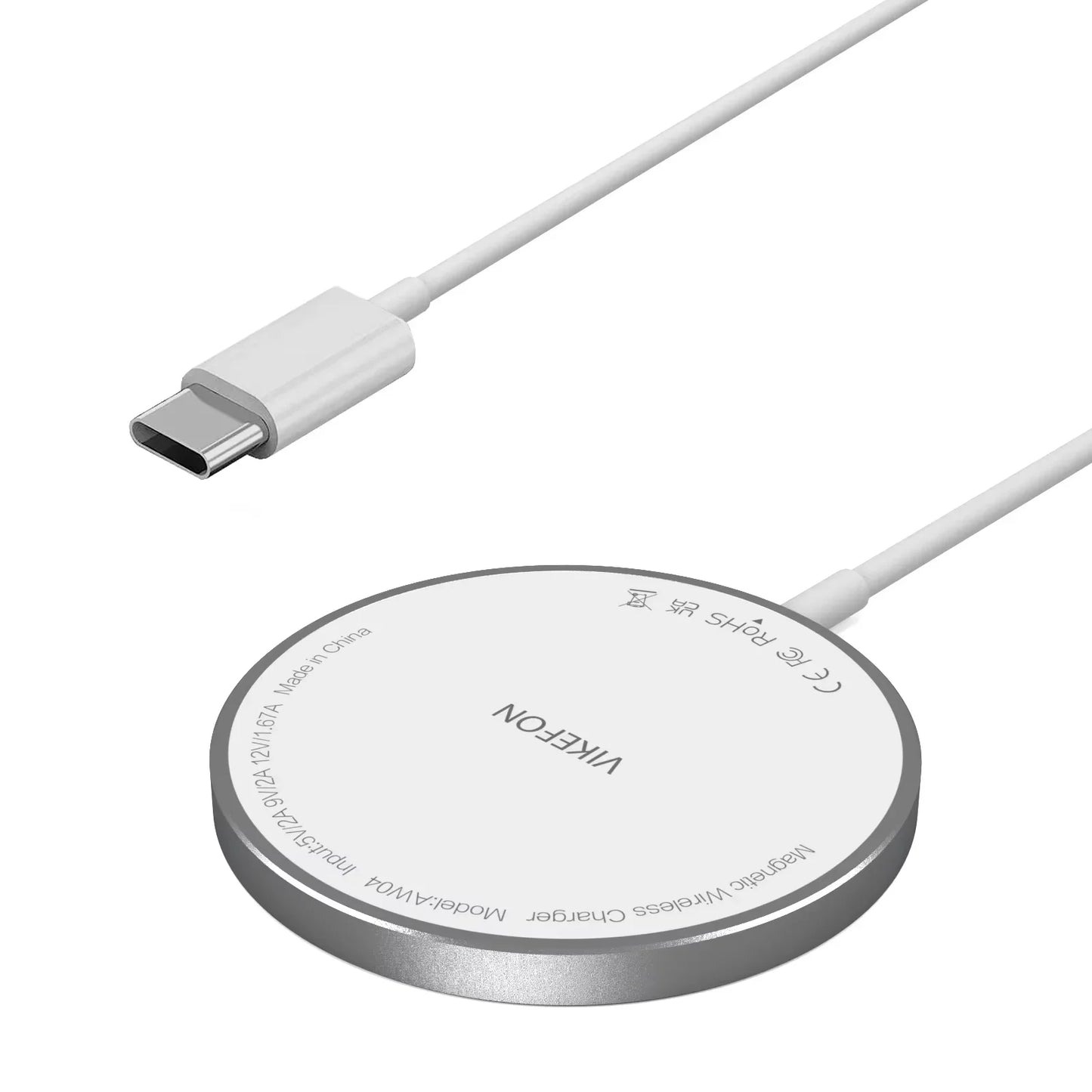 Magnetic Wireless Charger Pad – 100W Fast Charging Dock for iPhone (USB & Type-C Compatible)