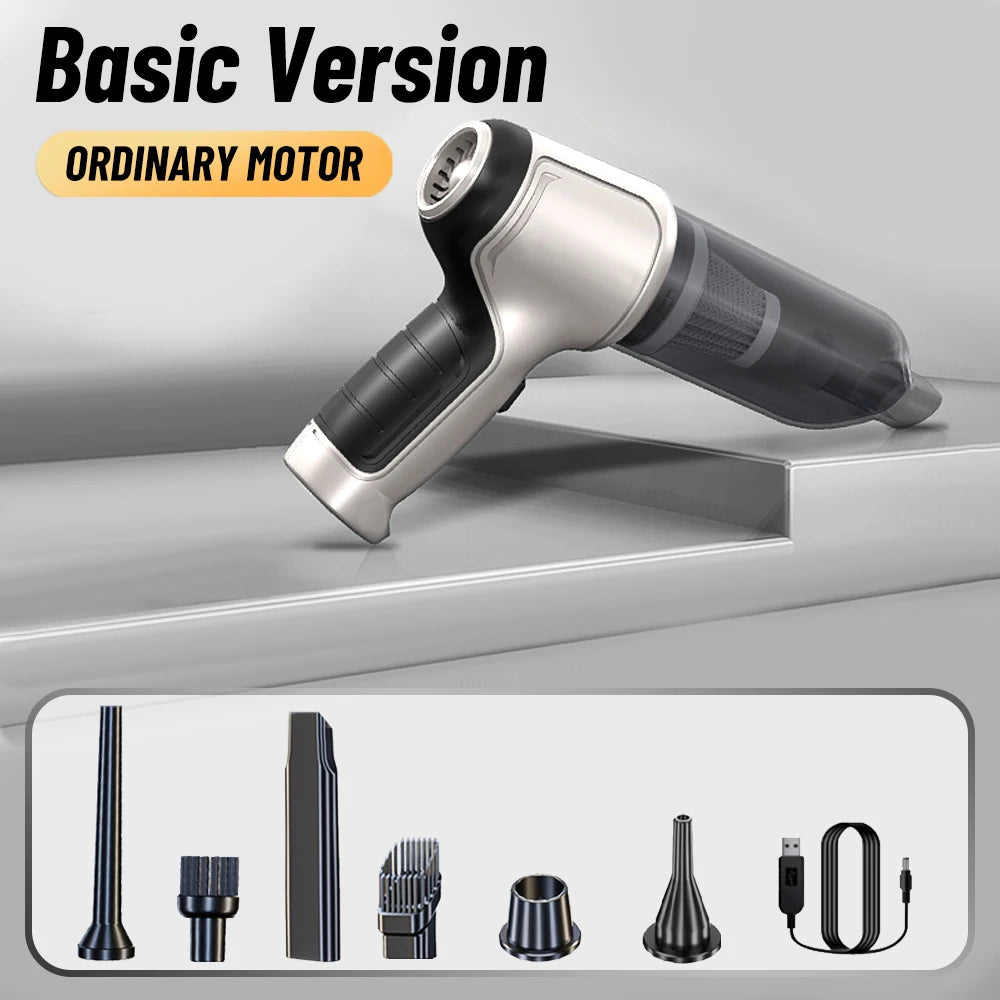 95000PA Portable Wireless Car Vacuum Cleaner – Strong Suction Handheld Vacuum & Blower for Car & Home