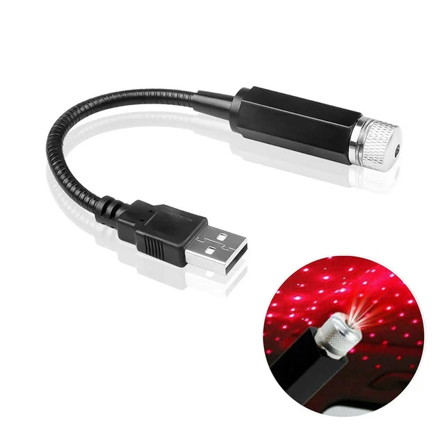 Mini LED Galaxy Projector β USB Star Night Light for Cars & Rooms