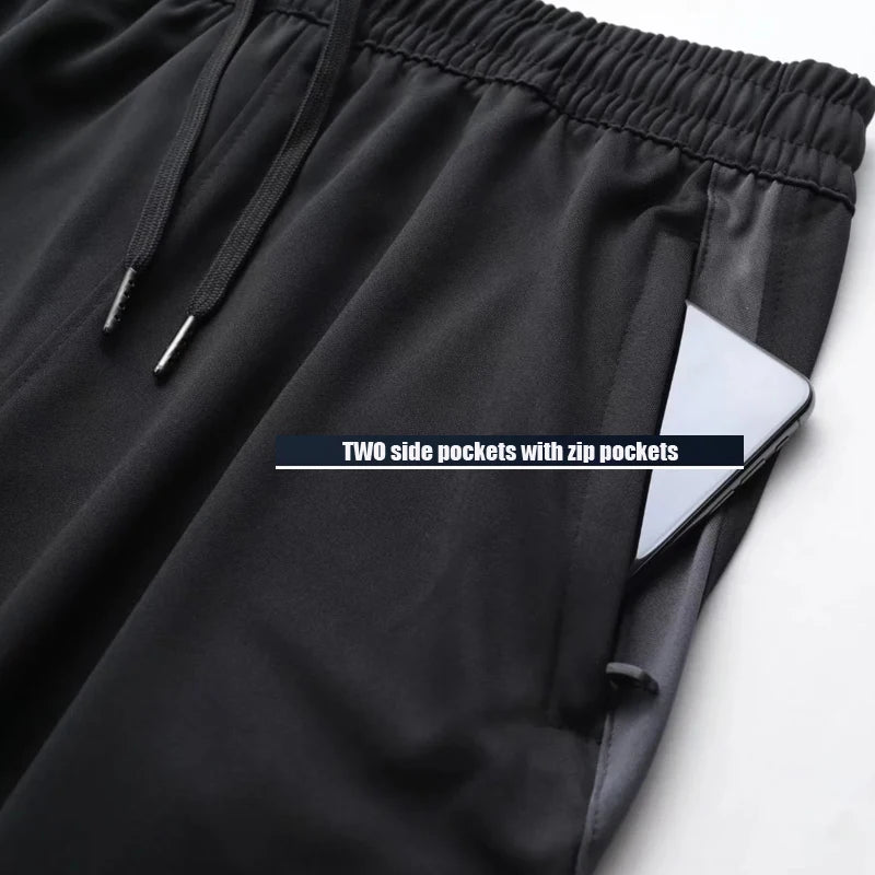Men’s Performance Jogger Pants – Zipper Pockets, Lightweight, Athletic Fit