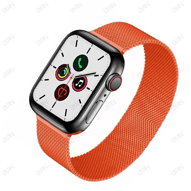 Milanese Loop for Apple Watch Band - Compatible with 38mm, 40mm, 41mm, 42mm, 44mm, 45mm, 49mm, Series 9, 8, 7, 6, SE, 5, 4, 3, Ultra 2 - Pride Bracelet