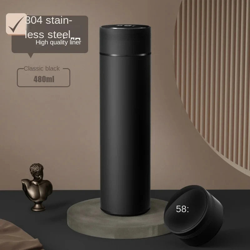 500ml Smart Thermos Bottle β Digital Temperature Display, 304 Stainless Steel, Long-Lasting Heat & Cold Retention