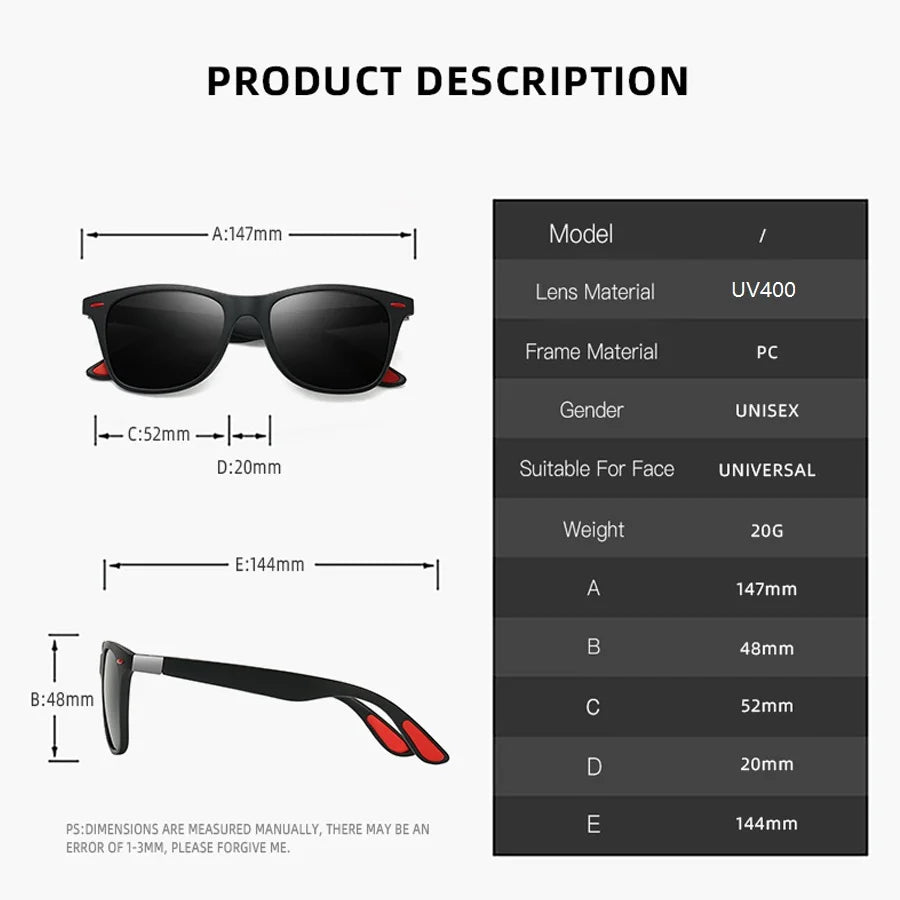 Vintage Square Unisex Sunglasses – 3-Pack Luxury UV400 Protection for Driving, Fishing & Outdoor Style