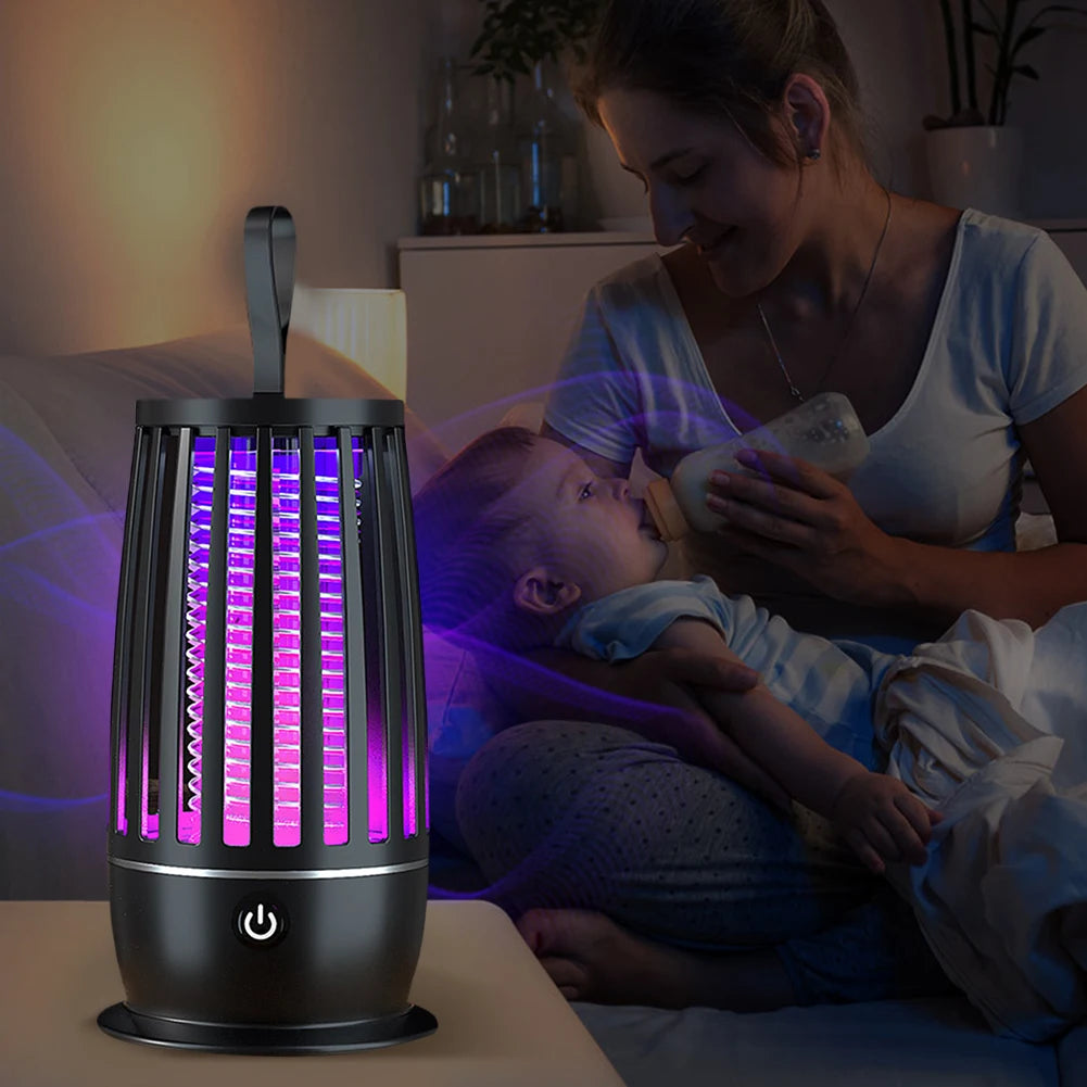 BuzzAway™ USB Rechargeable Electric Mosquito Swatter & Fly Trap with Night Light