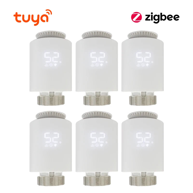 Tuya Smart ZigBee 3.0 Thermostatic Radiator Valve – Temperature Controller for Alexa & Google Home