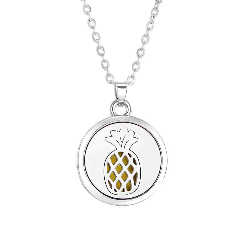 Tree of Life Aromatherapy Necklace - Essential Oil Diffuser Locket Pendant for Women - Aroma Jewelry Gift