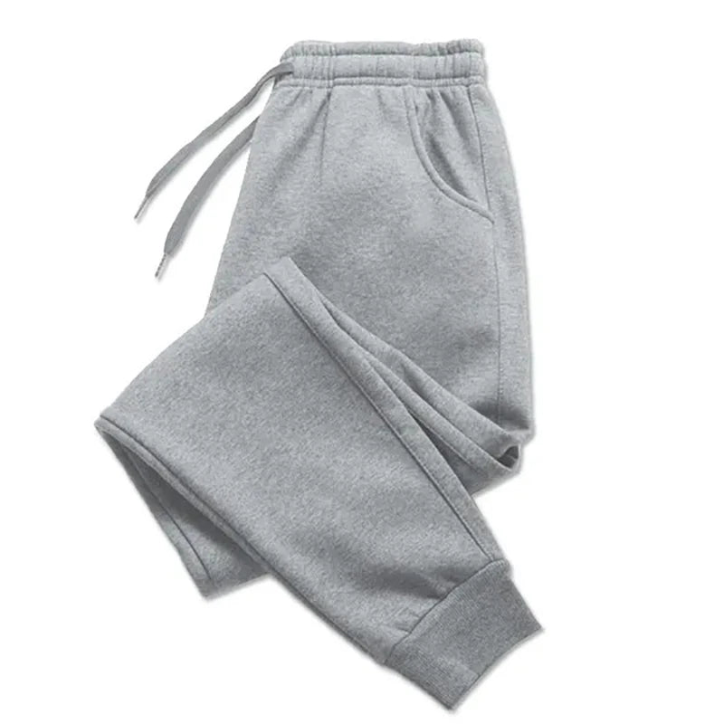 PUAIA Print Men's Jogger Pants – Loose Fit Streetwear Trousers for Fitness & Everyday Comfort – Autumn/Winter Solid Color Track Pants