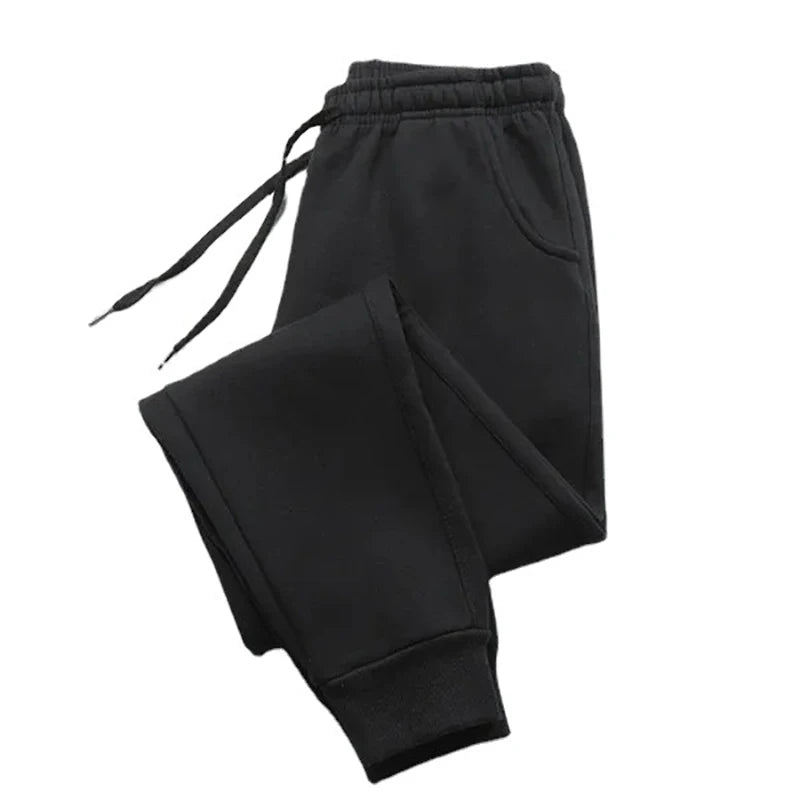 PUAIA Print Men's Jogger Pants – Loose Fit Streetwear Trousers for Fitness & Everyday Comfort – Autumn/Winter Solid Color Track Pants