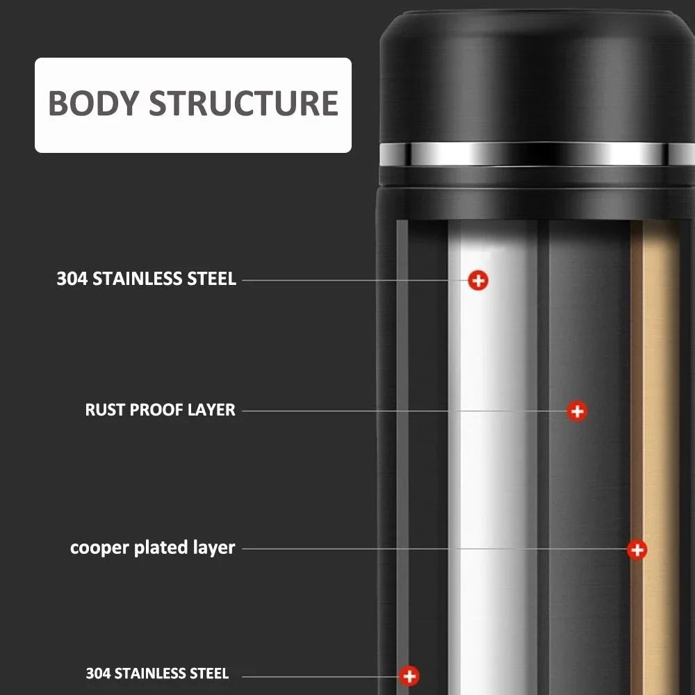 500ml Smart Thermos Bottle β Digital Temperature Display, 304 Stainless Steel, Long-Lasting Heat & Cold Retention