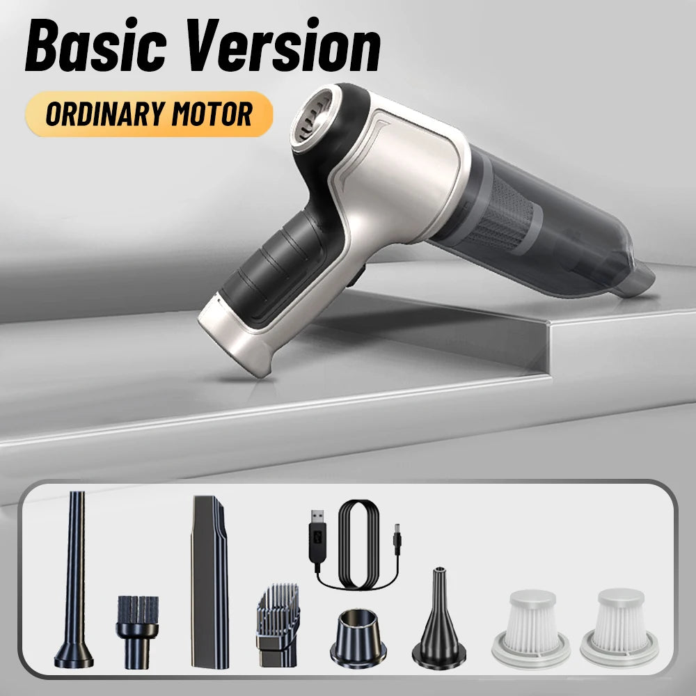 95000PA Portable Wireless Car Vacuum Cleaner – Strong Suction Handheld Vacuum & Blower for Car & Home