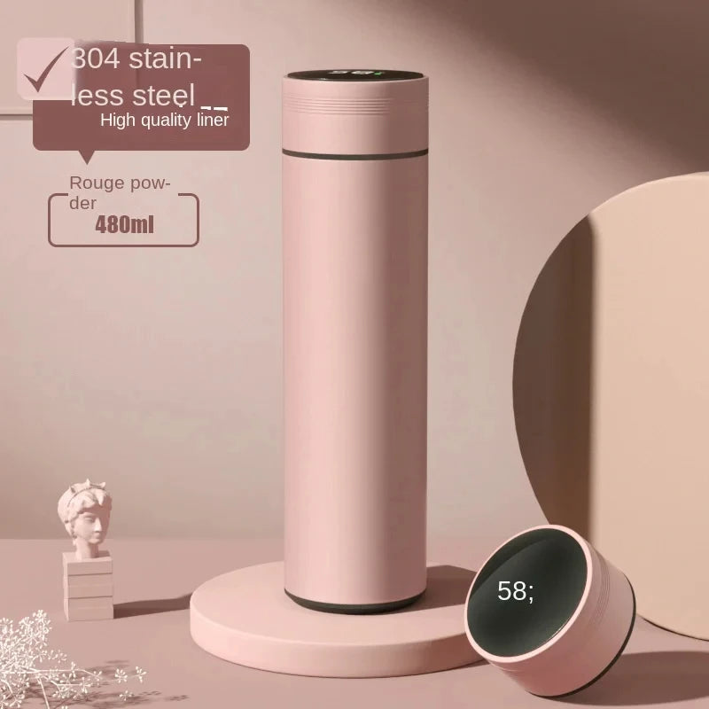 500ml Smart Thermos Bottle β Digital Temperature Display, 304 Stainless Steel, Long-Lasting Heat & Cold Retention