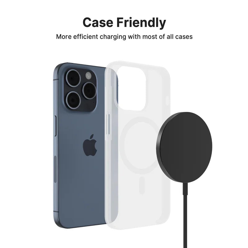 Magnetic Wireless Charger Pad – 100W Fast Charging Dock for iPhone (USB & Type-C Compatible)