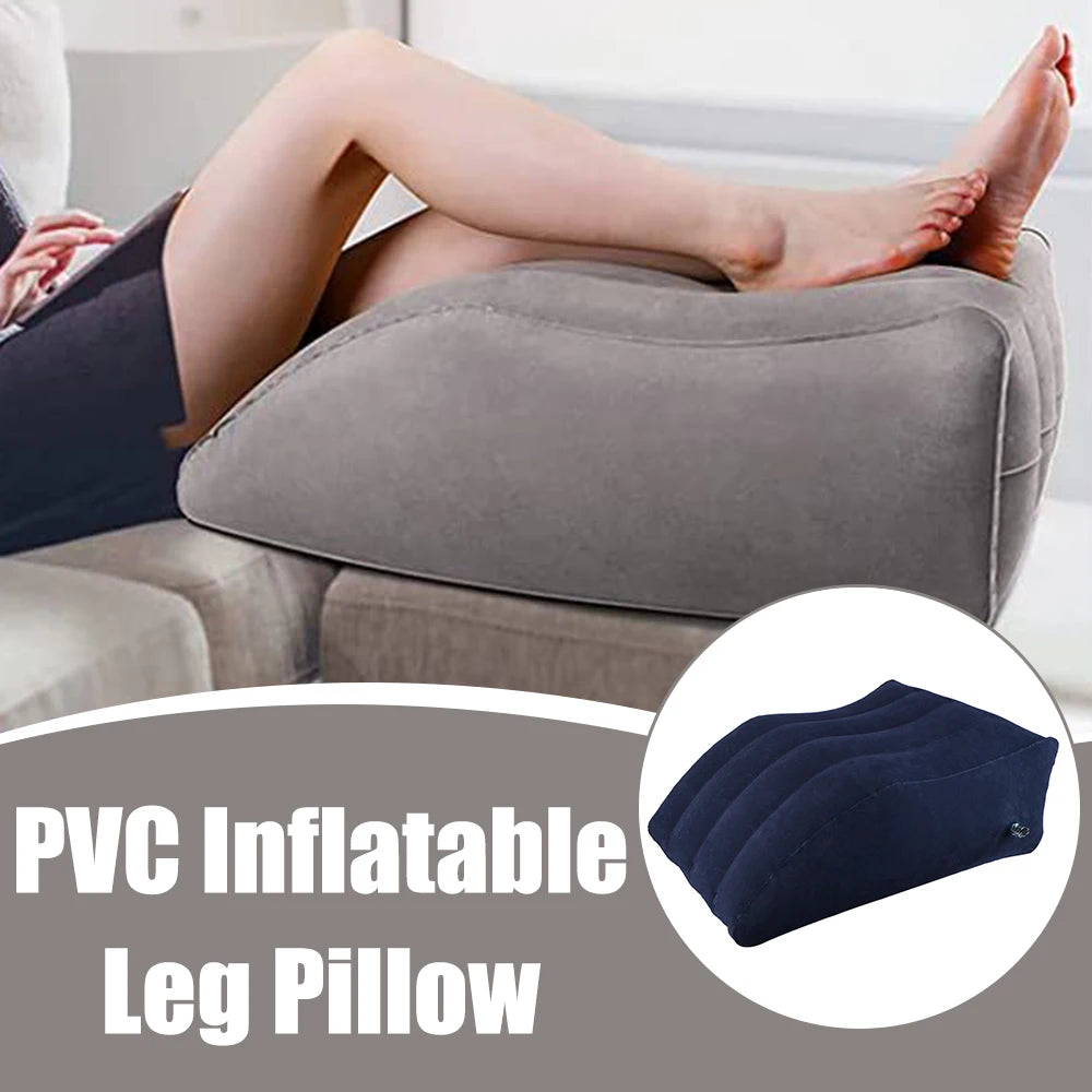 Inflatable PVC Leg Pillow – Portable Wedge Cushion for Knee and Foot Elevation