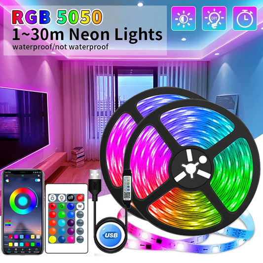 Smart RGB LED Strip Lights – App Controlled & USB Powered for Room, TV, & Decor Vibes