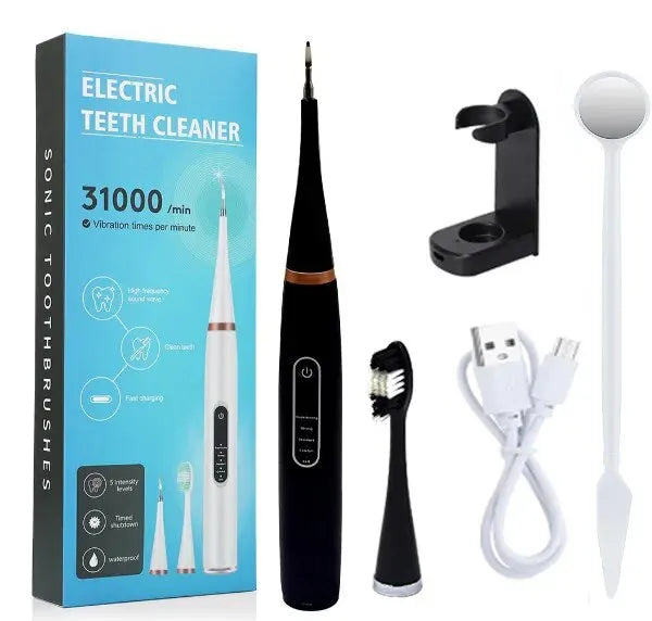 Sonic Electric Tooth Cleaner – Teeth Whitening & Tartar Remover Kit