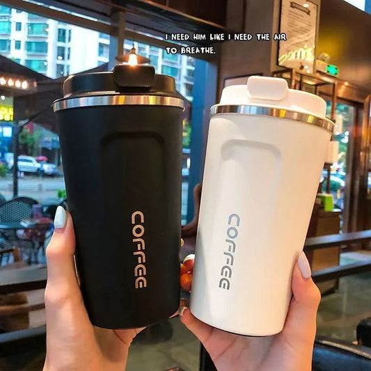 Smart Stainless Steel Coffee Tumbler with Temperature Display – 380ml / 510ml Thermos Travel Mug