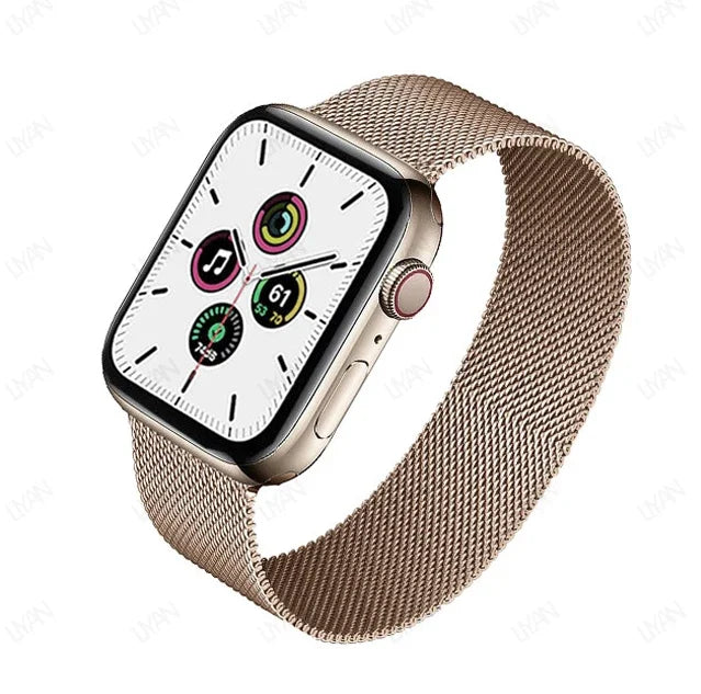Milanese Loop for Apple Watch Band - Compatible with 38mm, 40mm, 41mm, 42mm, 44mm, 45mm, 49mm, Series 9, 8, 7, 6, SE, 5, 4, 3, Ultra 2 - Pride Bracelet