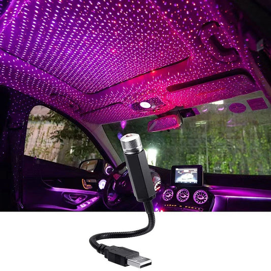 Mini LED Galaxy Projector – USB Star Night Light for Cars & Rooms