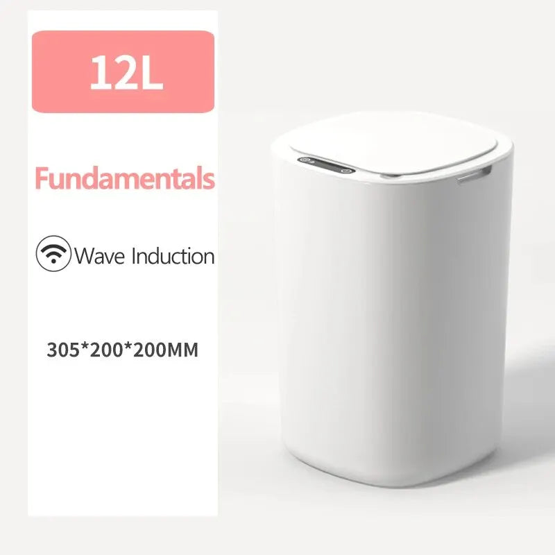 Smart Sensor Trash Can – Touchless 12L Electric Bin for Kitchen & Bathroom