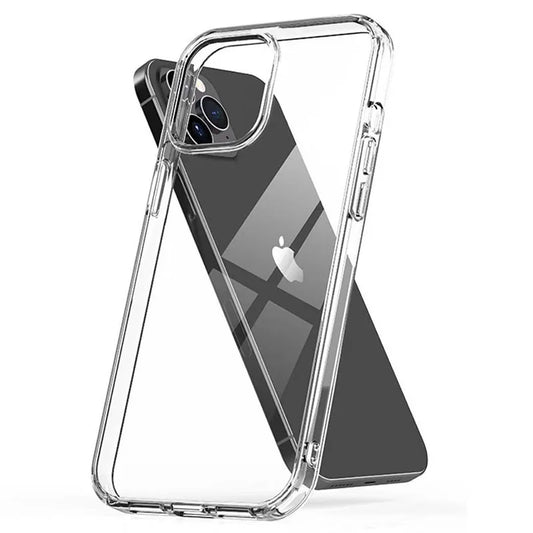 Ultra Thin Clear Silicone Case for iPhone 16, 15, 14, 13, 12, 11, Pro Max, Mini, XR, XS, 7, 8 Plus, SE (2020/2022) - Transparent Soft Back Cover