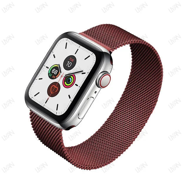 Milanese Loop for Apple Watch Band - Compatible with 38mm, 40mm, 41mm, 42mm, 44mm, 45mm, 49mm, Series 9, 8, 7, 6, SE, 5, 4, 3, Ultra 2 - Pride Bracelet