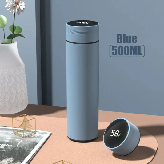 500ml Smart Thermos Bottle – Digital Temperature Display, 304 Stainless Steel, Long-Lasting Heat & Cold Retention